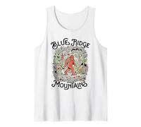 Blue Ridge Mountains Hiking Sasquatch Bigfoot Art Tank Top