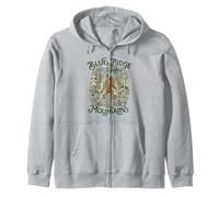 Blue Ridge Mountains Hiking Sasquatch Bigfoot Art Zip Hoodie