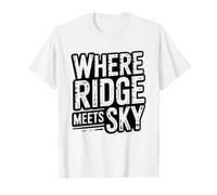 Blue Ridge Mountains Parkway Vintage Typography Sky Virginia T-Shirt