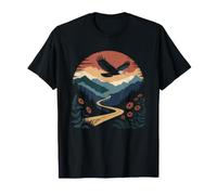 Blue Ridge Parkway Fall Foliage Overlook Hiker Graphic T-Shirt