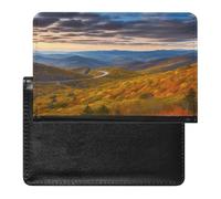 Blue Ridge Parkway Mountains Passport Holder Vaccine Card Holder Travel Document Organizer Credit Card Organizer for Women/Men