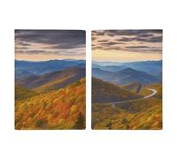 Blue Ridge Parkway Mountains Passport Holder Waterproof Travel Wallet Passport Cover PU Leather Passports Protector With Card Slots