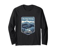 Blue Ridge Parkway North Carolina Mountain Scenic Road Long Sleeve T-Shirt