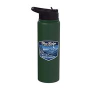 Blue Ridge Parkway North Carolina Mountain Scenic Road Stainless Steel Insulated Water Bottle