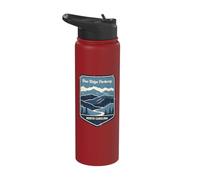 Blue Ridge Parkway North Carolina Mountain Scenic Road Stainless Steel Insulated Water Bottle