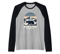 Blue Ridge Virginia Sunset Raglan Baseball Tee