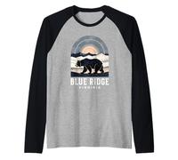Blue Ridge Virginia Sunset Raglan Baseball Tee