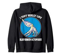 Blue-Ringed Octopus Zip Hoodie