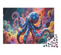 Blue-ringed Octopus1000 Pieces Jigsaw Puzzles for Adults And Kids Educational Games Marine LifeFun And Challenging Home Decors Great Gift Idea70x50cm/1000pcs
