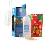 Blue River Diets Complete Crested Gecko Food | All Natural Gecko Food Made in the UK| 60g Fruit and Bug With Mixing Bottle