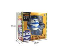 (Blue) Robot Trains RT KAY Transformer Transforming Train Figure Korean Animation Toy