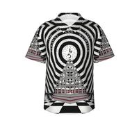 Blue Rock Oyster Music Cult Band Collage Hawaiian T Shirt Man's Summer Casual Tee Soft Short Sleeve Tshirt Black