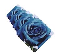 blue rose blooms Car Air Freshener Cards for Women Men 4 Pack Cute Car Accessories Long Lasting Scent Car Diffuser Hanging Auto Aromatherapy Tablets Car Fresheners Gifts