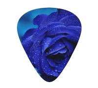 Blue Rose Blooms Guitar Paddle 12 Pack Guitar Pickup Suitable For Playing Acoustic Guitars, Electric Guitars, Etc.