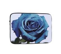 Blue Rose Blooms Laptop Case 17 inch, Water Resistant Laptop Sleeve Shockproof Protective Traveling Computer Bag Portable Business Briefcase for Men Women