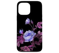 Blue Rose Grunge Flower Garden Case for iPhone 13 Pro Max