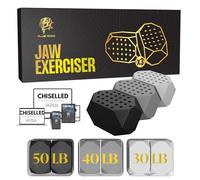 Blue Rose Jaw Trainer - Jaw Exerciser - Enhance Your Jawline with Our Jawline Shaper, Jaw Strengthener with 3 Resistance Levels, Chisel Jawline with Face Sculptor for Mewing, Jawline Exerciser for Men