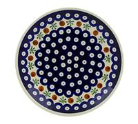 Blue Rose Polish Pottery Nature Dessert Plate