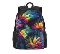 Blue Rose Travel Backpack for Women Men Carry On Backpack 15.6inch Laptop Backpacks Weekender Bag, Colorful Flower, One Size