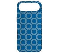 Blue Round Hexagon Ring Circle Modern Geometric Pattern Case for iPhone Air