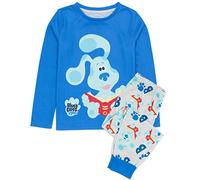 Blue’s Clues And You Pyjamas Kids | Children Toddlers Girls Boys Animated Blue Puppy Long Sleeve T-Shirt with Paw Print Grey Trousers | Educational Series Gifts