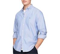 (Blue, S) Tommy Hilfiger Mens Shirts Oxford Cotton Shirt