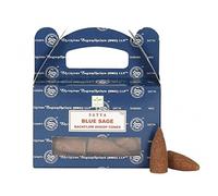 Blue Sage Backflow Incense Cones - 24 Pack Dhoop for Waterfall Burners