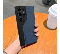 (blue, Samsung S24 Ultra) For Samsung S25 S24 Ultra S23 S22 Plus S21 A56 A36 A55 A35 A54 Cover Soft TPU Hybrid PU Leather Color Matching Shockproof Phone Case