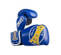 Blue Sandee Boxing Gloves with Yellow lettering Cool Tec 16oz