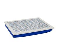 Blue Sardines Lap Tray with Bean Bag Cushion, 43x32cm Large Nautical Cushioned Laptray for Eating, Padded Lap Board