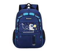 Blue School Bag Boys Girls - School Backpack Elementary Large Capacity Rucksack Students Book Bag Lightweight Water-Resistant Colorful Space Backpack for School Commuting Travel