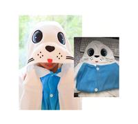(Blue Sea Lions/Seals, Size M (Height 158-168CM)) Yoda, rabbit, crow, Snorlax, rainbow bear, cartoon one-piece pajamas onesie