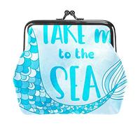 Blue Sea Mermaid Tail Marine Buckle Coin Purse