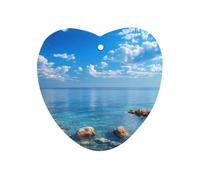 Blue Sea Ocean Car Air Freshener Aromatherapy Tablets Hanging Scented Cards for Rooms Bathrooms Wardrobe Love form