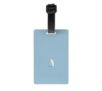 Blue Sea Polar Bear Printed Anti-Lost Luggage Tags Luggage Tags Suitable for Suitcases Backpacks and Golf Bags