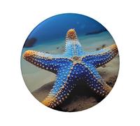 Blue Sea Star Custom Pins 5 PCS, Personalized Photo Buttons, Metal Pinback Button Badges for Backpacks, Hats, Funny Backpack Pins Aesthetic Lapel Badge Pins Gifts for Men Women, One Size, Metal, no