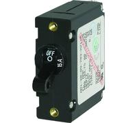 Blue Sea Systems 7208 A-Series Black Toggle Circuit Breaker - Single Pole 15A
