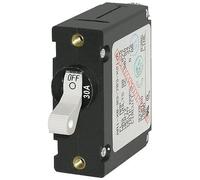 Blue Sea Systems 7222 A-Series White Toggle Circuit Breaker, Single Pole, 30A