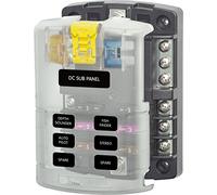 Blue Sea - Systems Fuse Block Ato 6 Circuit With Ground
