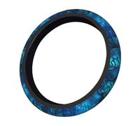 Blue Sea Turtle Car Steering Wheel Cover, Watercolor Turtle Universal Steering Wheel Cover fit 38cm/ 15 inch, Sweat Absorption Anti-Slip Breathable Neoprene Steering Wheel Protector for Women