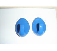 Blue Self Adhesive Hooks - LO57 Large Oval Shaped-Ideal For Heavy Duty Type Blind/Fly Curtain/Strip Blind