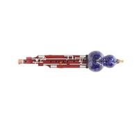 Blue Seven Hole Five Key Mahogany Gourd Flute In C Or Bb Or Other Keys(7)