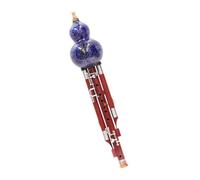 Blue Seven Hole Five Key Mahogany Gourd Flute In C Or Bb Or Other Keys(8)