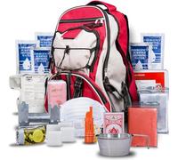 Blue Seventy-Two - Pro Series - Red Deluxe 72 Hour Emergency Backpack Survival Kit for 1 Person | Survival Kit for Wildfires, Earthquakes, Tornado, Hurricane and Other Emergencies