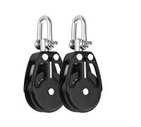 Blue Shark 2250-Sailing Pulley Blocks 38mm Single Swivel (2-Pack)