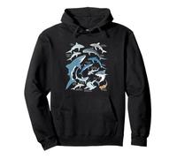 Blue Shark Mako Whale Shark Types Pullover Hoodie