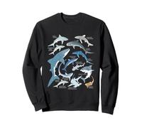 Blue Shark Mako Whale Shark Types Sweatshirt