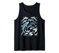 Blue Shark Mako Whale Shark Types Tank Top