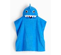 Blue Shark Novelty Poncho Towel One Size