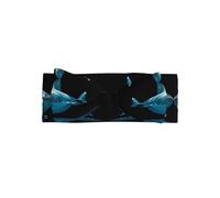 Blue Shark Printed bow headband, a fashionable turban headband with elasticity, suitable for newborns and infants